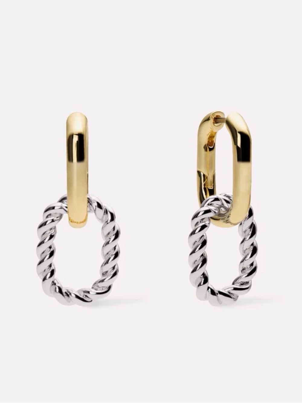 NWT Ana Luisa ASH Double Two-Tone Earrings